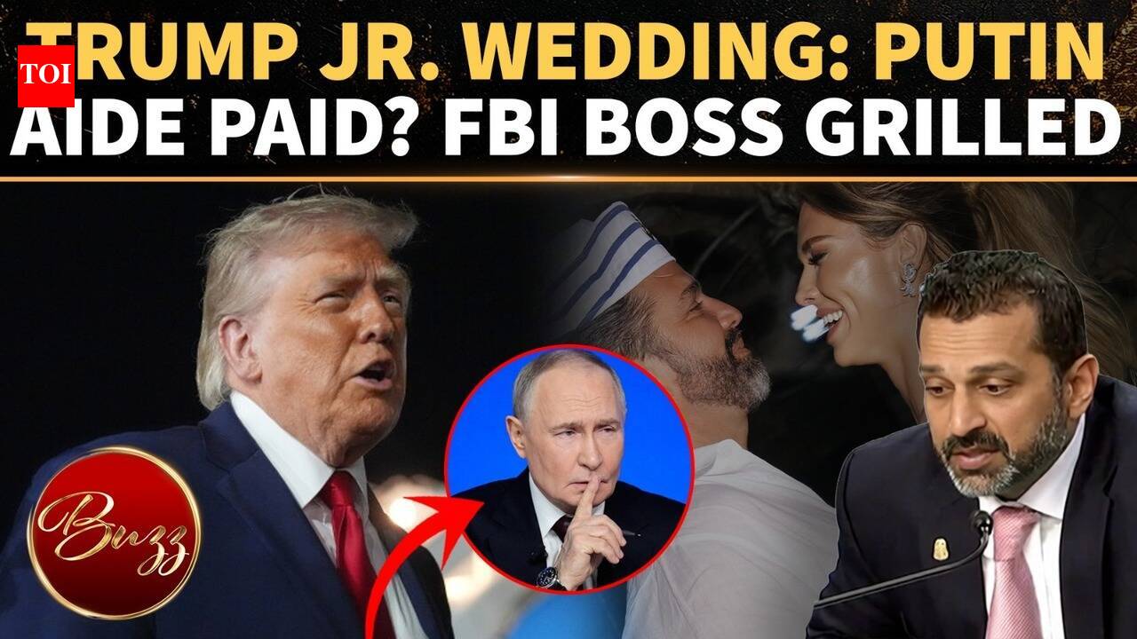 'O QUE VOCÊ ESTÁ FAZENDO?': Demos AMBUSHam Kash Patel no Senado sobre o Trump Jr. Afirmações de 'ligação com Putin' do casamento