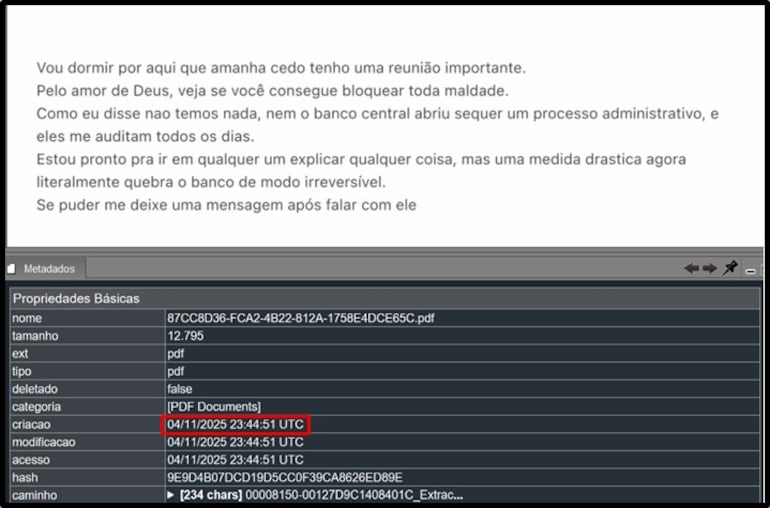 Vorcaro teria enviado mensagem a Moraes perguntando sobre apurações envolvendo o Master