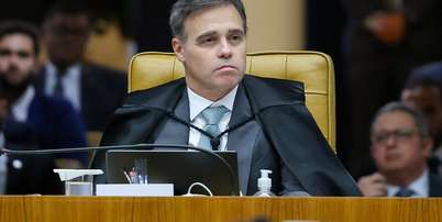 Ministro Andr&eacute; Mendon&ccedil;a durante sess&atilde;o no STF. Foto: Foto: Gustavo Moreno/STF