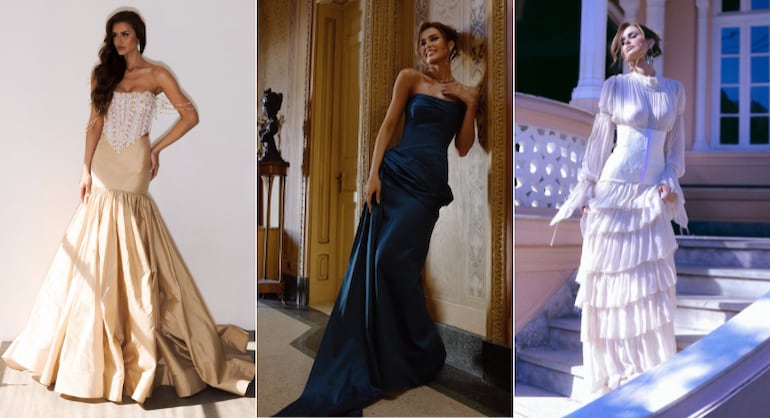 Marcella Kozinski estreia na New York Fashion Week com vestido inspirado na coroa do Miss Universe