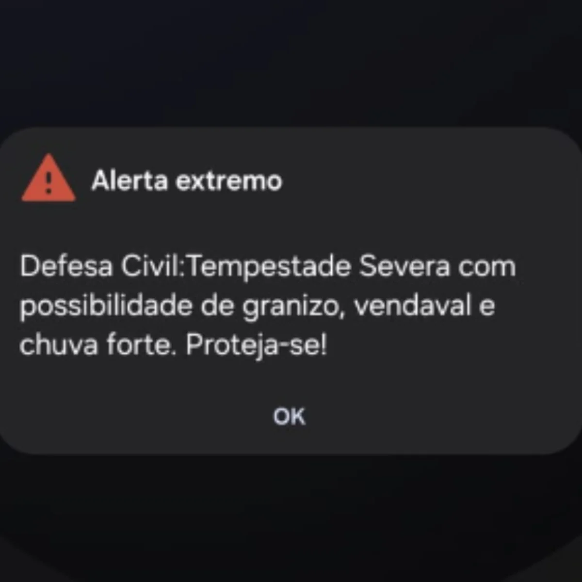 Chuva forte, vendaval e granizo: moradores de BH recebem 3 alertas seguidos
