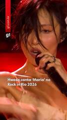 Hwasa canta ‘Maria’ no Rock in Rio 2026