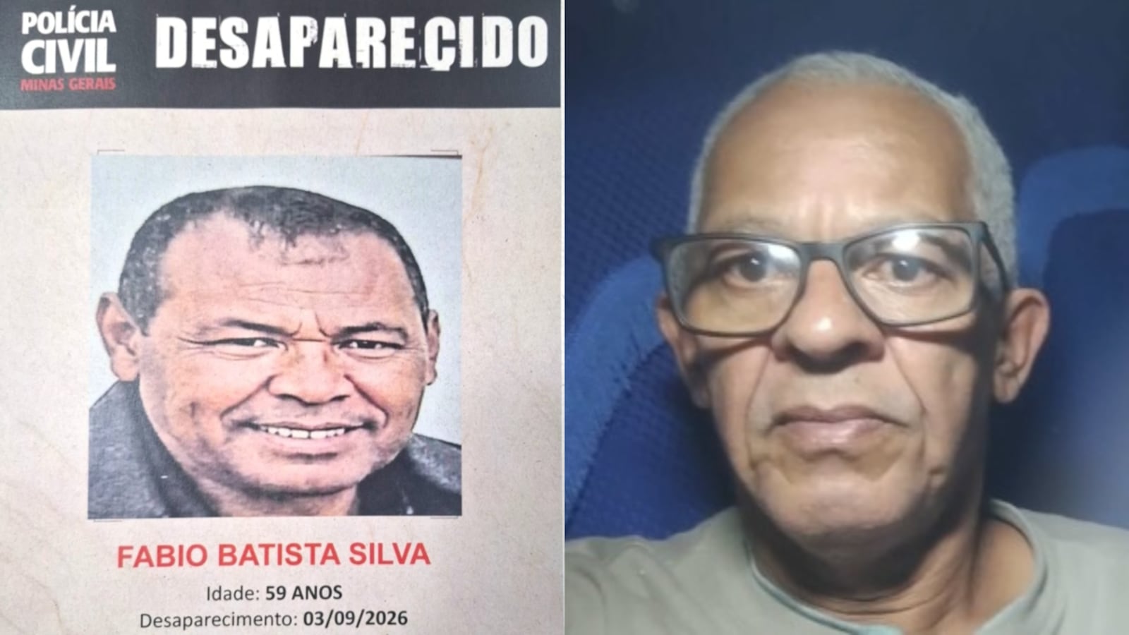 Informações que possam ajudar na localização de pessoas desaparecidas podem ser repassadas pelo telefone 0800 2828 197