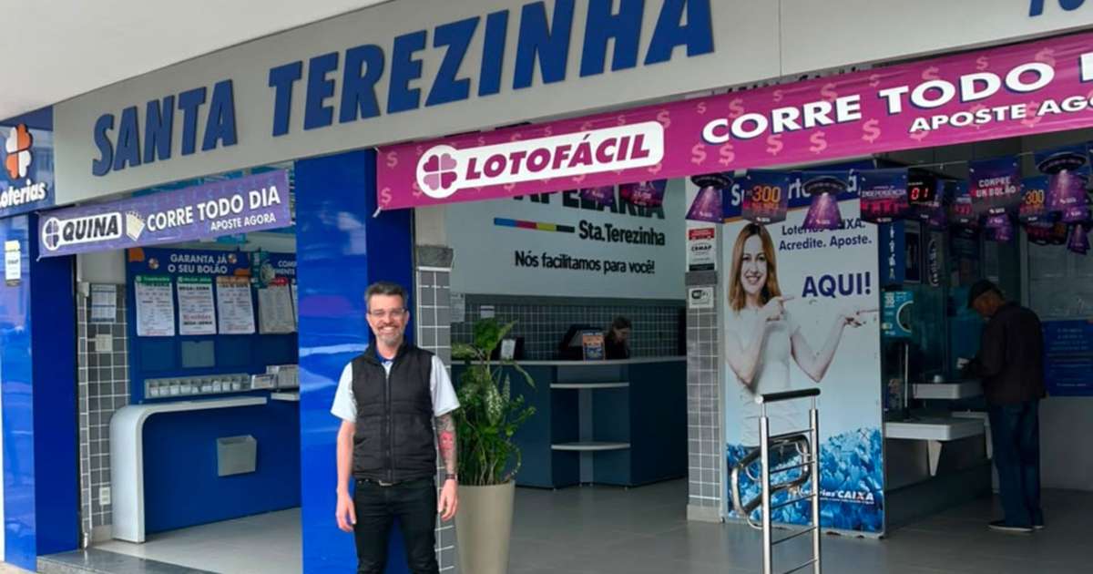 Jogo de R$ 3,50 em Juiz de Fora é um dos premiados com R$ 4,4 milhões da Lotofácil; 'Curioso para saber quem foi', diz dono da lotérica