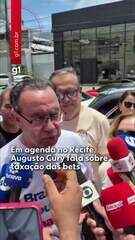 Em agenda no Recife, candidato à Presidência Augusto Cury fala sobre taxação das bets