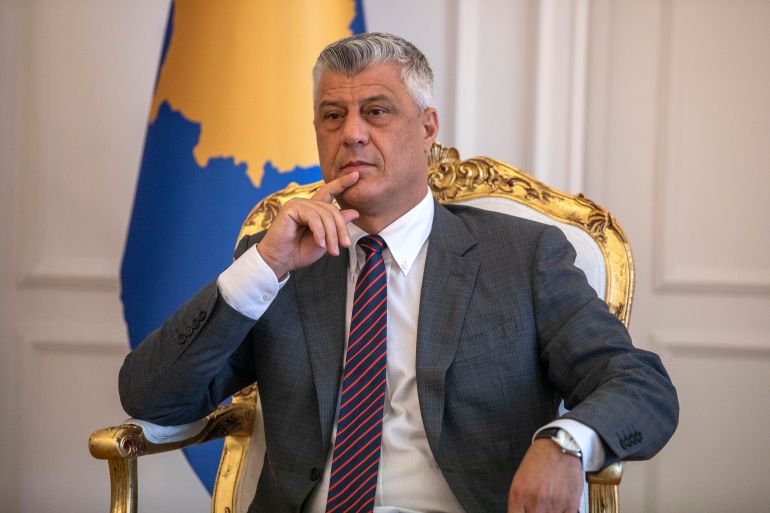 Kosovo's former President Hashim Thaci