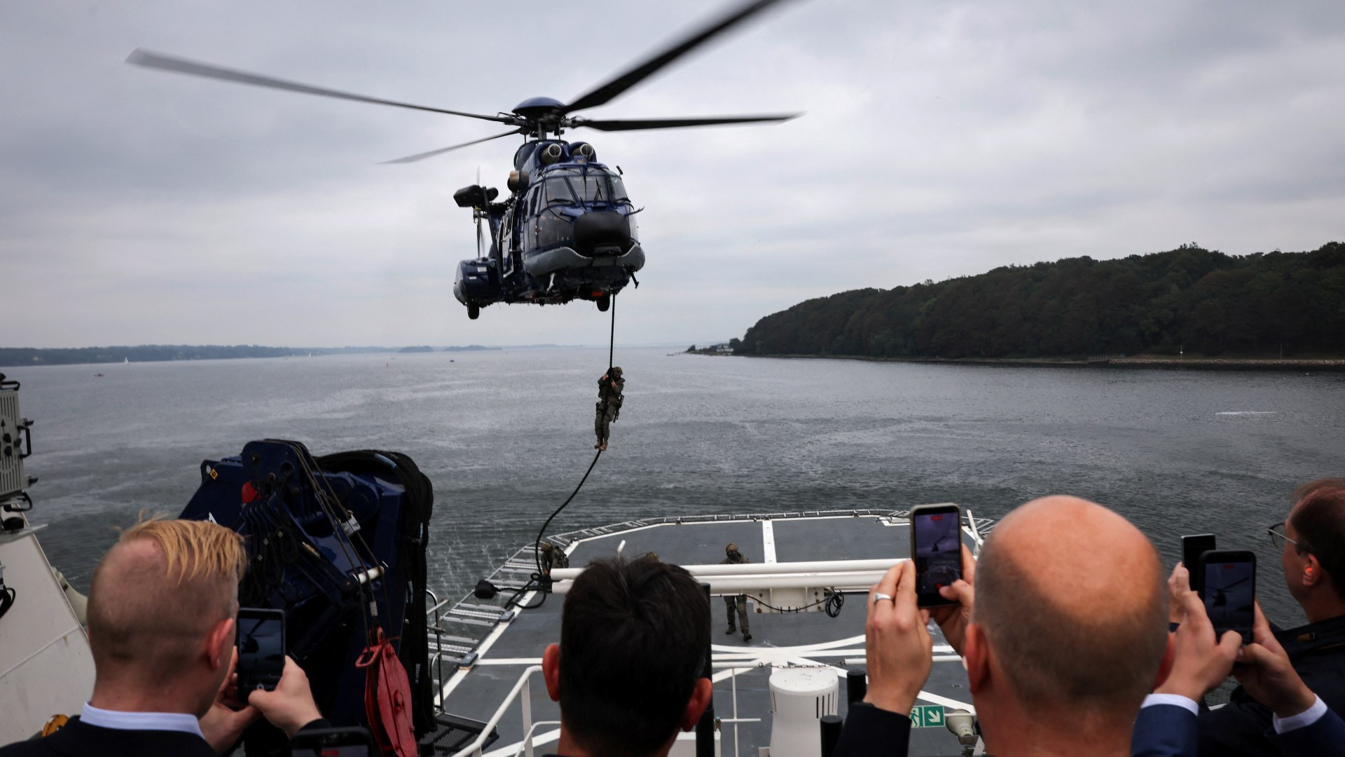 A Rússia alerta a Dinamarca após quase colisão no Mar Báltico