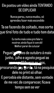 César Rincon publica suposta indireta para ex-affair após caso de traição