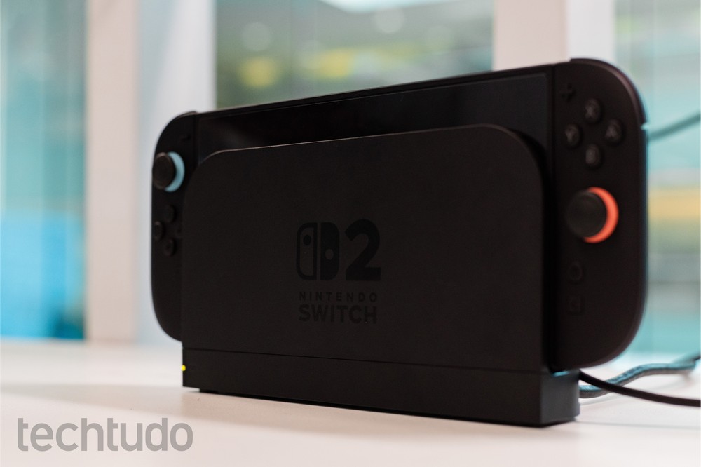 Nintendo Switch 2 horizontal marca d'água — Foto: Mariana Saguias/TechTudo