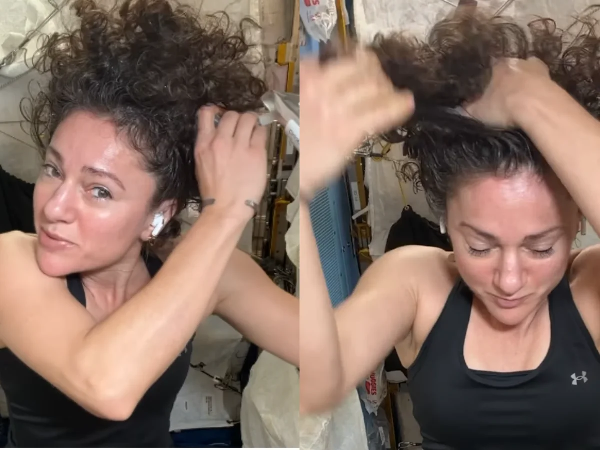 Astronauta da Nasa mostra como cuida do cabelo cacheado no espaço