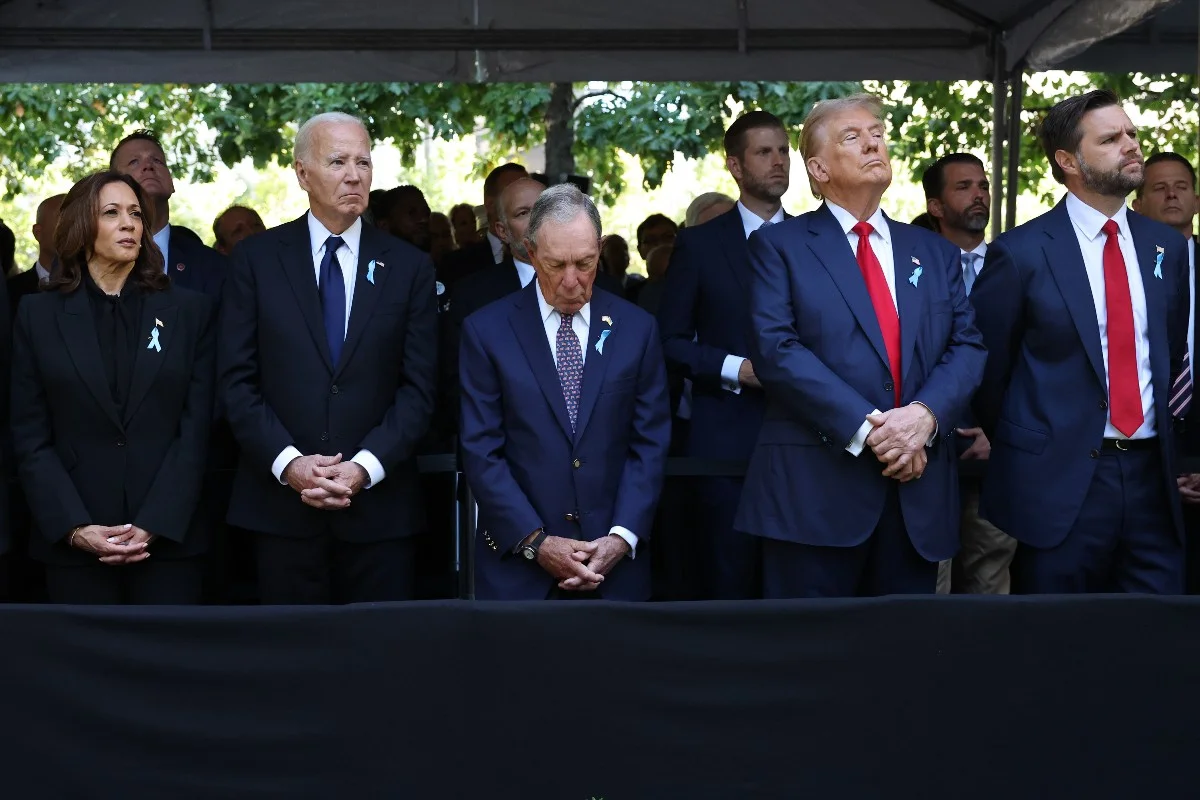 Autoridades participam de cerimônia em homenagem às vítimas dos atentados de 11 de Setembro, em Nova York. - Metrópoles
