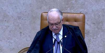 Edson Fachin, presidente do STF, durante abertura da sess&atilde;o desta ter&ccedil;a-feira, 15 Foto: Reprodu&ccedil;&atilde;o/TV Justi&ccedil;a
