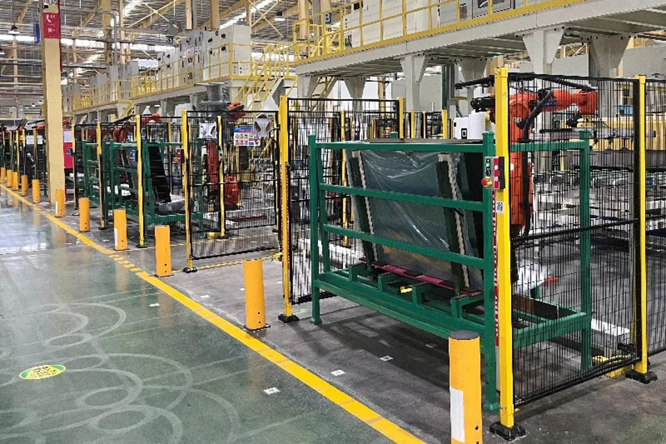 Automated production line at a Fuyao Glass Group automotive glass factory during a government-organized media trip in Hefei, Anhui province, China May 19, 2026. REUTERS/Kevin Yao · Reuters