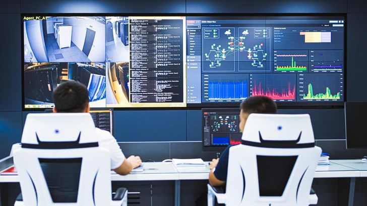 Kyrgyz IT officials manage systems inside the monitoring room at the G-Cloud Center, the nation’s first unified state data infrastructure made with the Korea International Cooperation Agency (KOICA), in this undated photo. Courtesy of KOICA