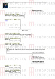 Troca de mensagens revela tom de proximidade e intimidade nas conversas