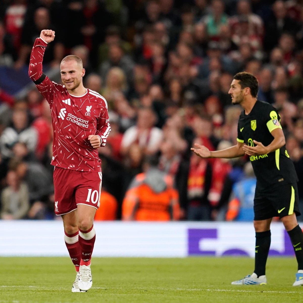 Liverpool vira diante do Atlético de Madrid na Champions; PSG massacra e Arsenal bate o Napoli