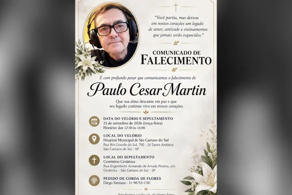 Morre o jornalista e radialista Paulo Cesar Martin, o Pauleta, aos 62 anos - destaque galeria