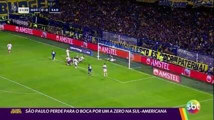 São Paulo perde para o Boca Juniors por um a zero na Sul-Americana