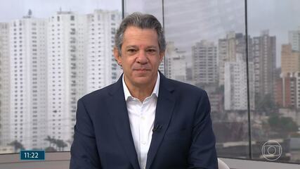 Fernando Haddad (PT) fala sobre segurança pública em entrevista a TV Globo