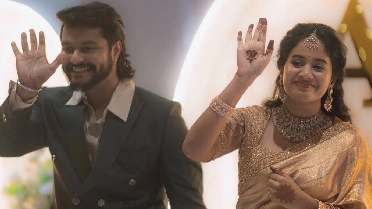 "Aaha Kalyanam" fame Brigida Saga se casa com o ator Anand Ram em cerimônia íntima; compartilha fotos de casamento sonhadoras
