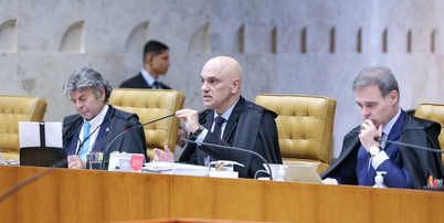 No centro da crise do STF est&atilde;o os nomes dos ministros Alexandre de Moraes e Andr&eacute; Mendon&ccedil;a Foto: Antonio Augusto/STF