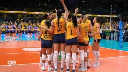 Brasil 3 x 0 Chile | Melhores Momentos | 4ª rodada | Pré-Olímpico de Vôlei feminino
