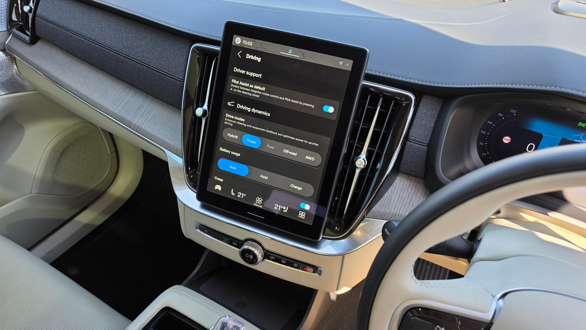 Volvo was among first to go the portrait infotainment route. (Brenwin Naidu)