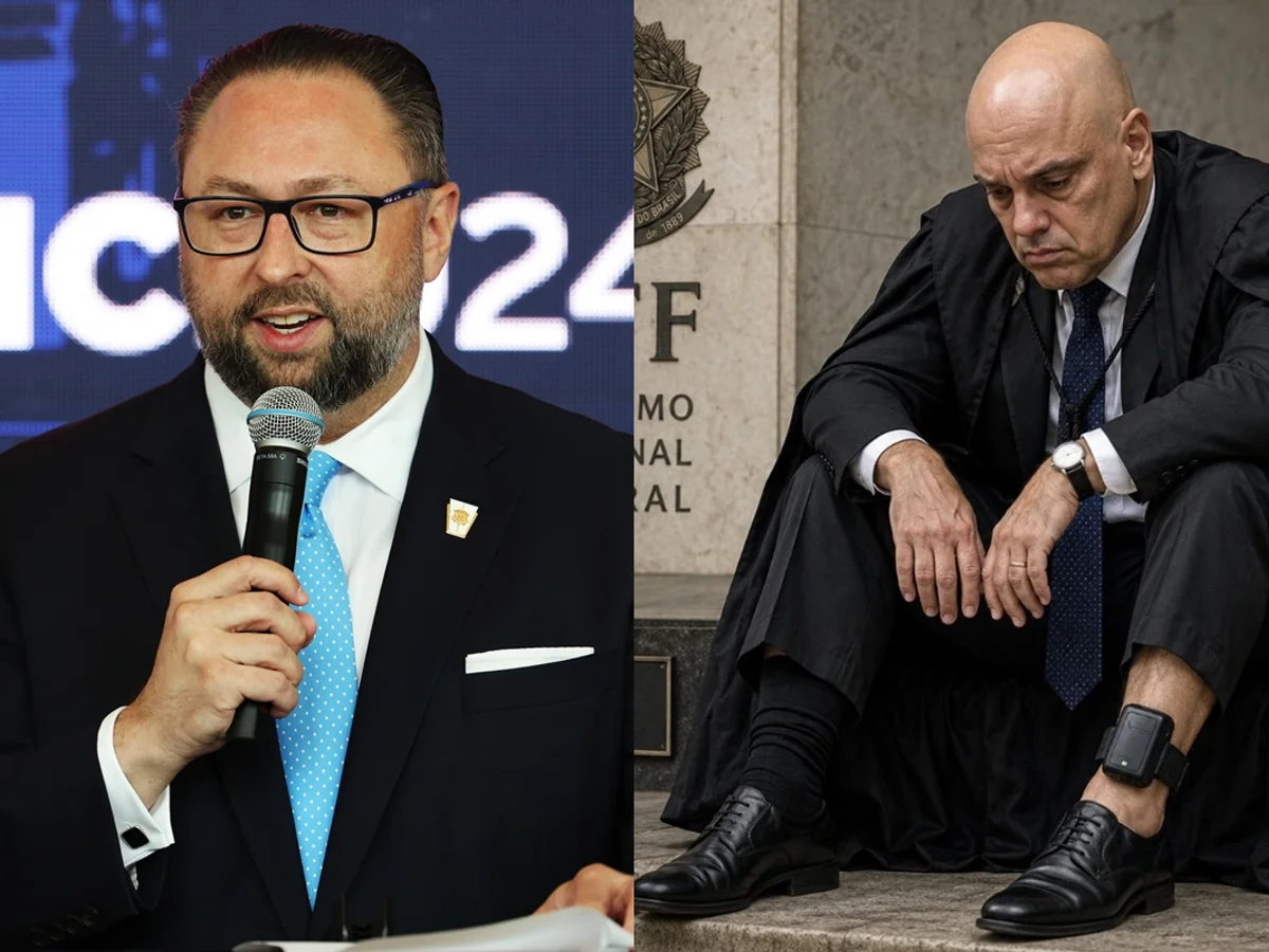 Ex-estrategista de Trump posta imagem de IA com Moraes usando tornozeleira