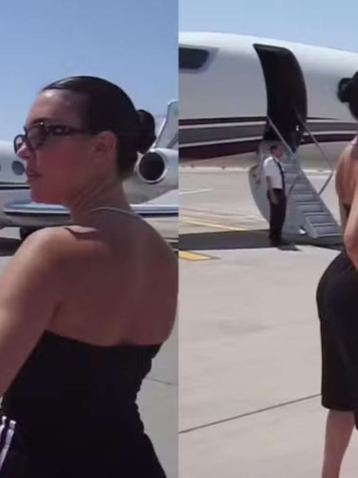 Esposa de Cristiano Ronaldo posa diante de jatinho de R$ 360 milhões: 'Tem mais de onde isso veio'