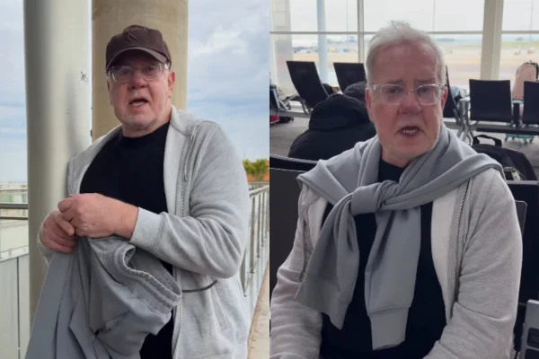 Luiz Fernando Guimarães dá “jeitinho” após perrengue em aeroporto