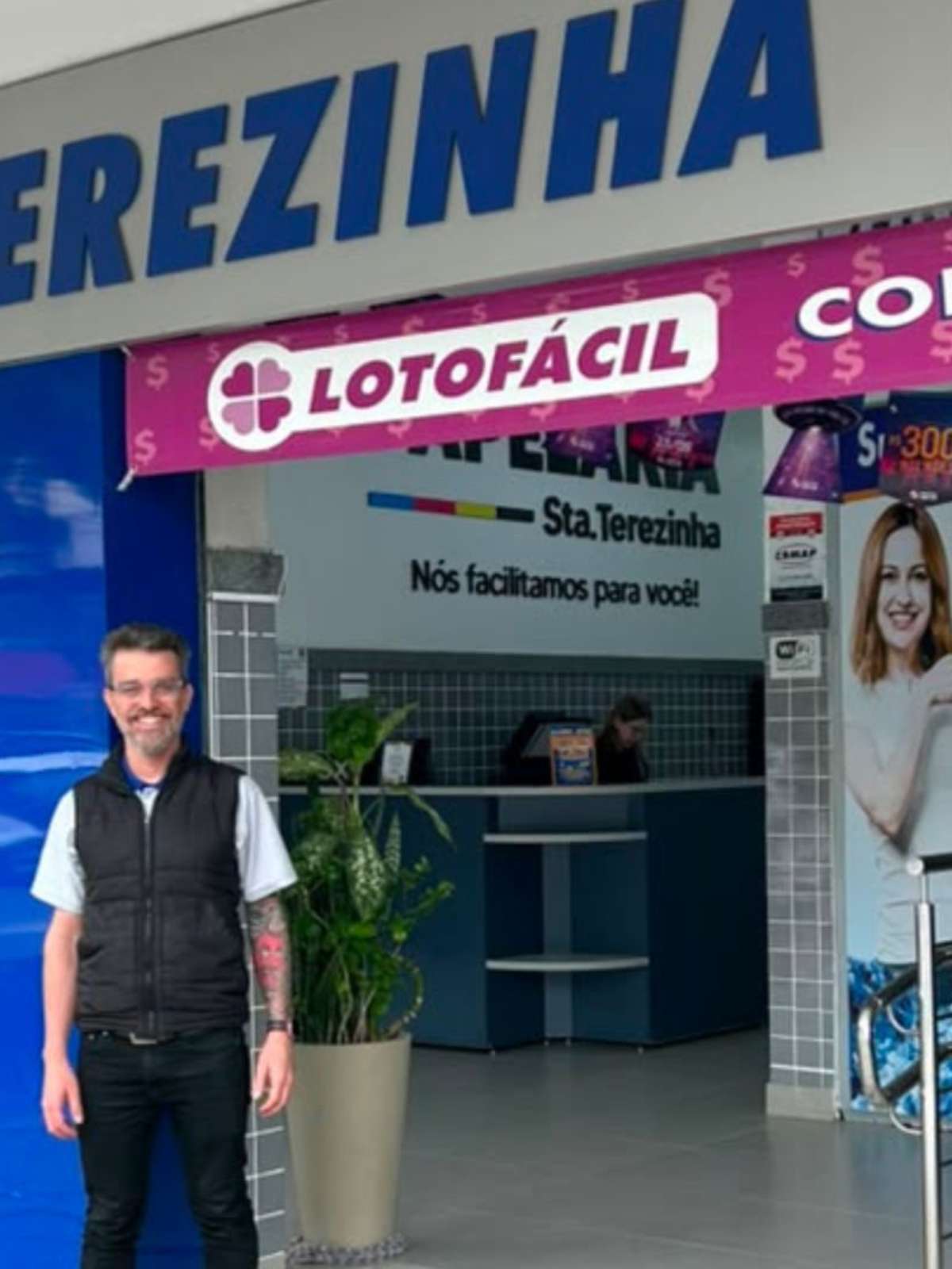 Jogo de R$ 3,50 em Juiz de Fora é um dos premiados com R$ 4,4 milhões da Lotofácil; 'Curioso para saber quem foi', diz dono da lotérica