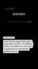 Operador do PCC cita Milton Leite em áudios ao articular mudanças no transporte de SP