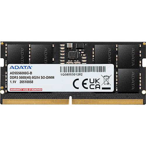 Memória RAM Notebook Adata XPG DDR5 8GB 5600MHz SODIMM
