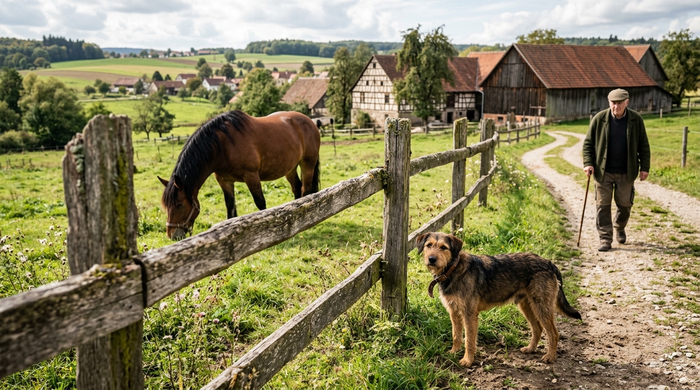 O que significa o provérbio alemão: “Uma cerca dura 3 anos, um cachorro dura 3 cercas, um cavalo dura 3 cachorros e um homem dura 3 cavalos”?