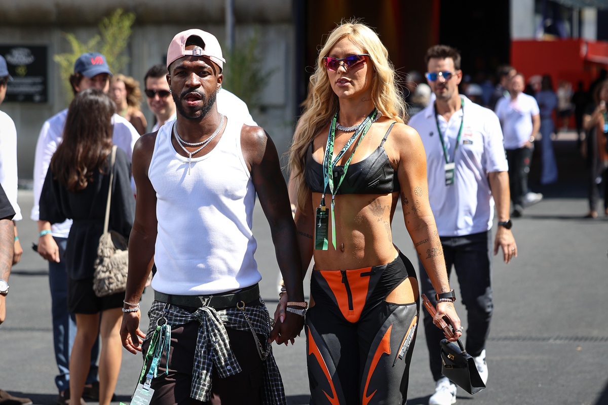 Virginia usa outfit apresentado em desfile de Berlim no GP da Espanha