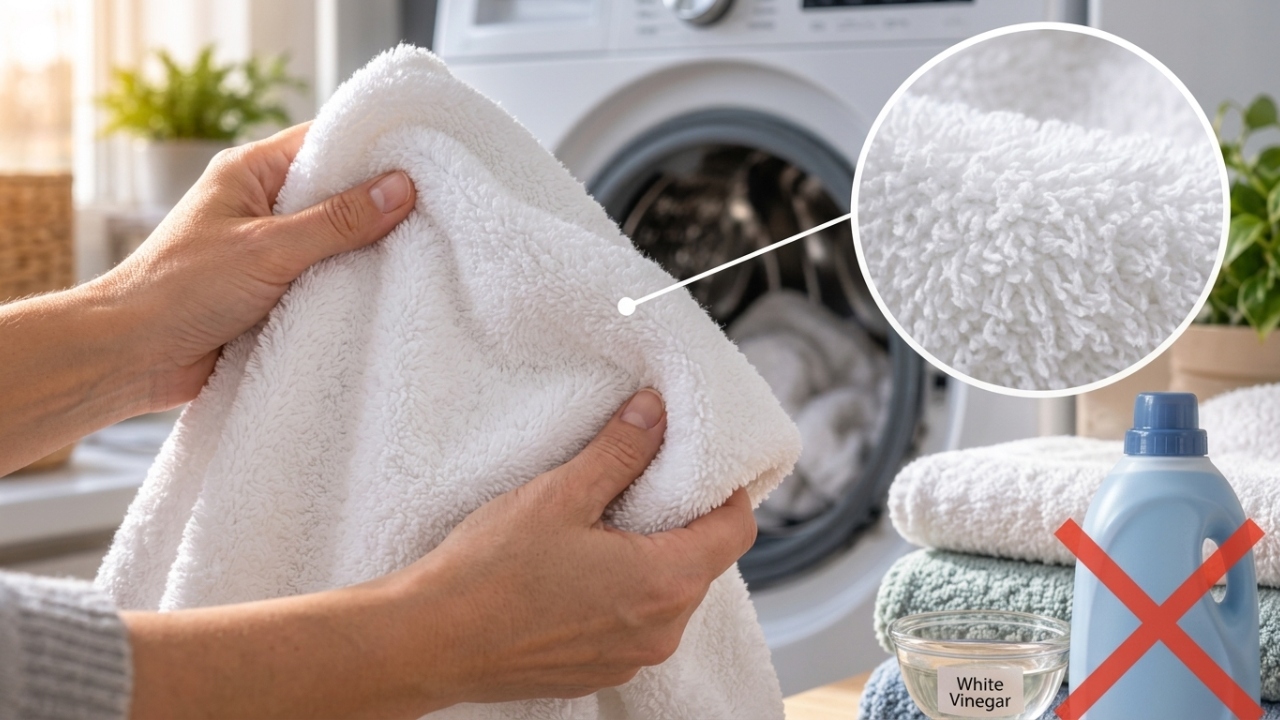 Toalhas duras depois da lavagem: o que verificar antes de usar mais amaciante
