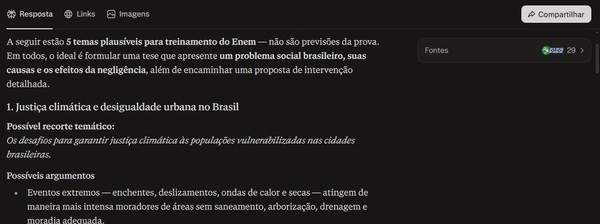 Perplexity pode ajudar na revisão para o Enem? Saiba como usar a IA