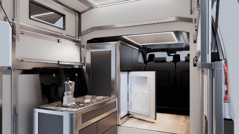 Origami automotivo: esta tecnologia transforma pequenas vans em espaços com banheiro e cama king; veja!