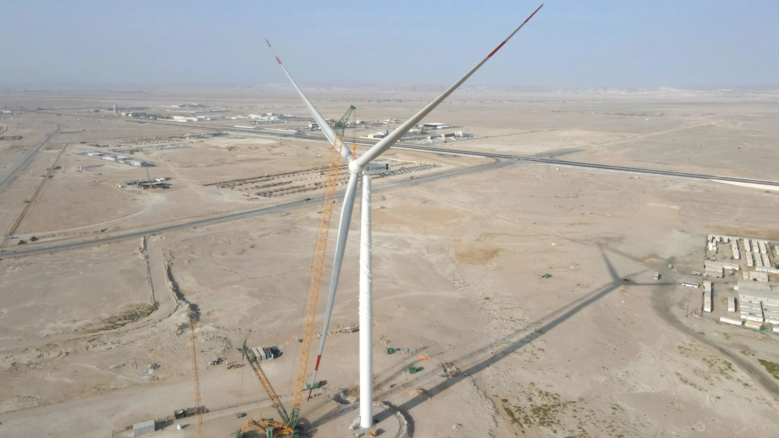 A maior turbina eólica onshore fora da China instalada no Omã
