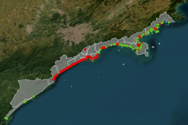 Litoral de SP tem 90 praias impróprias para banho para este fim de semana